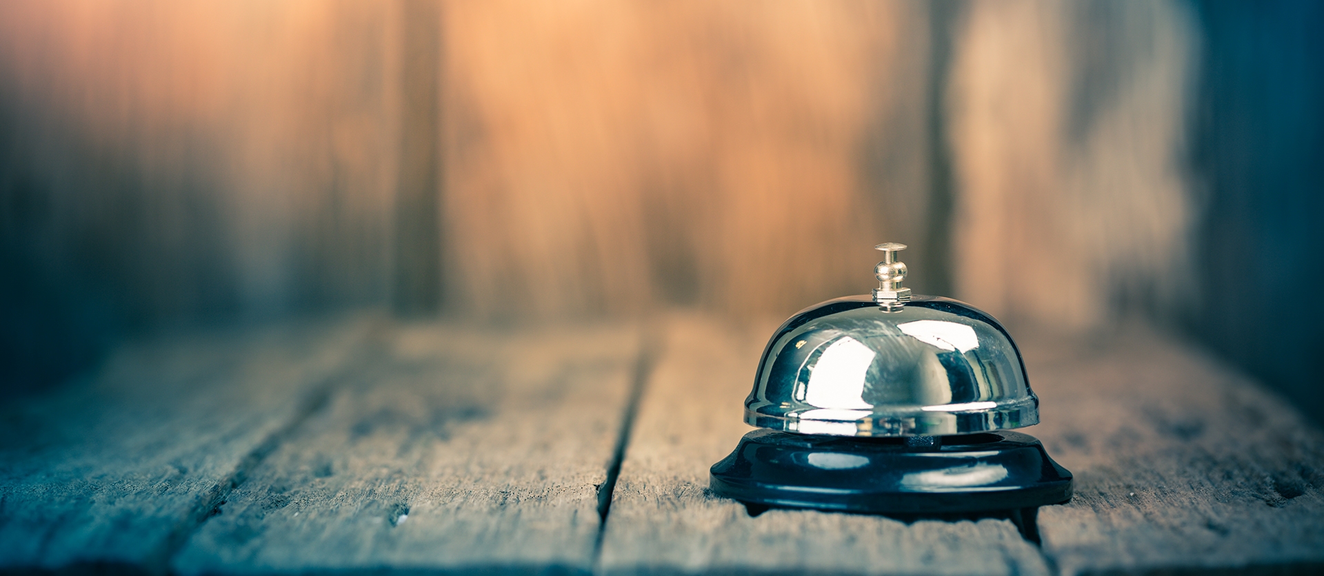 bell on a table